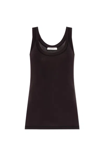Lemaire Strappy Top In Nero