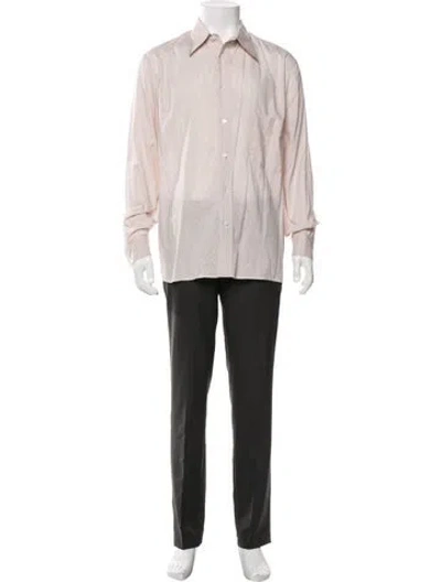 Pre-owned Lemaire Striped Long Sleeve Shirt In Neutral