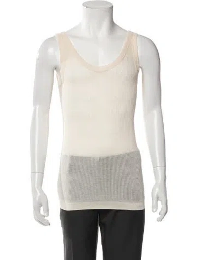 Pre-owned Lemaire Striped Sleeveless Shirt In Neutral