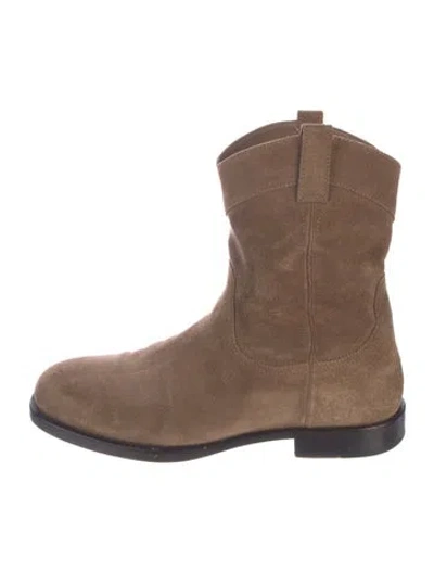 Pre-owned Lemaire Suede Boots In Brown