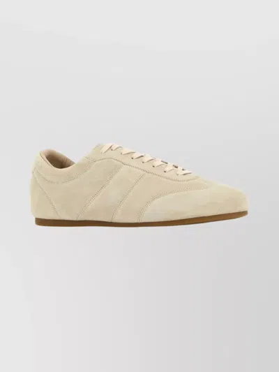 LEMAIRE SUEDE LOW PROFILE SNEAKERS WITH RUBBER SOLE