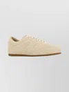 Lemaire Suede Low-top Sneakers Rubber Sole In Neutral