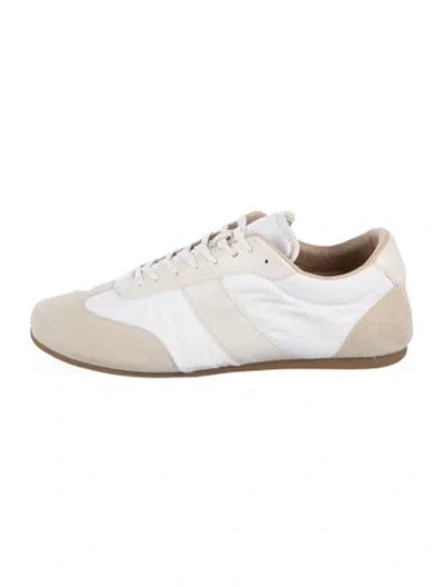 Pre-owned Lemaire Suede Sneakers In White