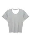 Lemaire Crewneck Short Sleeves Round Neck Relaxed Fit In Grey