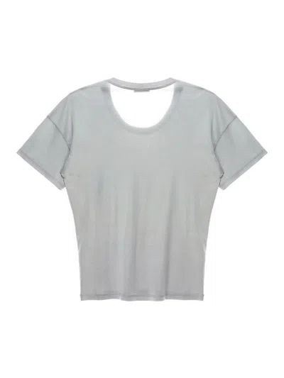 Lemaire Crewneck Short Sleeves Round Neck Relaxed Fit In Grey