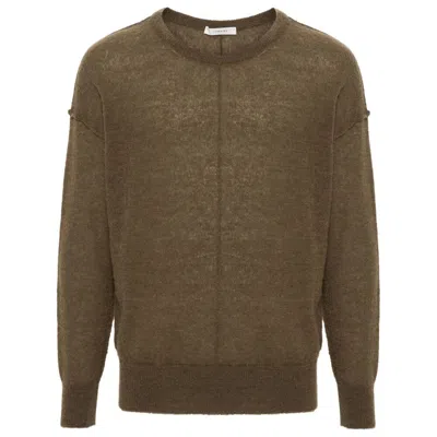 Lemaire Brushed Fine-knit Jumper In Green