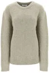 LEMAIRE SWEATER IN MELANGE-EFFECT BRUSHED YARN