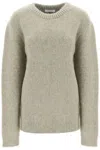 LEMAIRE SWEATER IN MELANGE-EFFECT BRUSHED YARN
