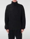 Lemaire Ribbed Turtleneck Sweater In Alpaca In Black