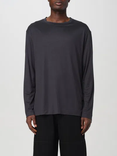 Lemaire Black Heavy Silk Long Sleeve T-shirt
