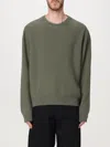 Lemaire Khaki Crew Neck Sweater In Grün