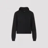 Lemaire Hooded Sweater Featuring Button Detail In Black