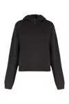 Lemaire Sweater With Hood In Alpaca Blend In Gray