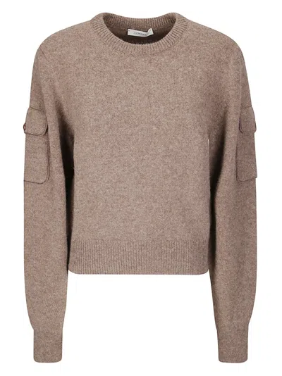 Lemaire Sweater With Pockets In Brown