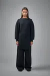 Lemaire Sweater With Slits In Black