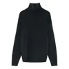 Lemaire Yak Alpaca High Neck Sweater In Black