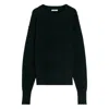 Lemaire Ribbed Wool Crewneck Sweatshirt In Brown