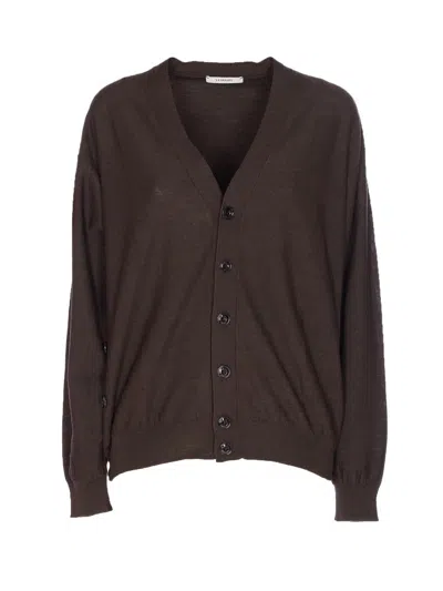 Lemaire Buttoned Cardigan Long Sleeves In Black