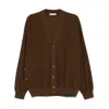 Lemaire Neckline Cardigan In Brown