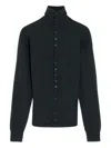 Lemaire Grey Buttoned Fitted Cardigan In Gray