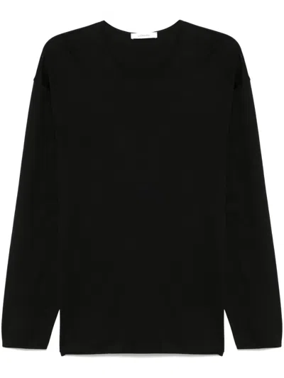 Lemaire Cotton T-shirt In 黑色