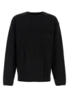 Lemaire Relaxed Fit Long-sleeved Top With Crew Neckline In Black