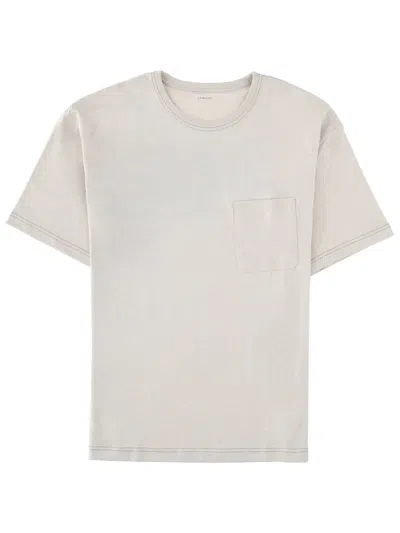 Lemaire Boxy Short Sleeve T-shirt In Heavy Jersey In Multi