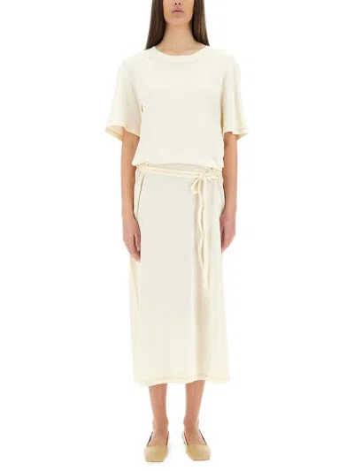 LEMAIRE T-SHIRT DRESS WITH BELT