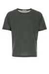 Lemaire Soft Silk T-shirt In Green