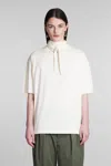 LEMAIRE T-SHIRT IN BEIGE COTTON