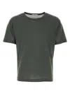 Lemaire Soft Silk T-shirt In Green