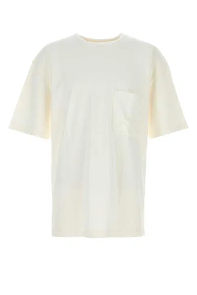 Lemaire Oversized Cotton T-shirt Chest Pocket In White