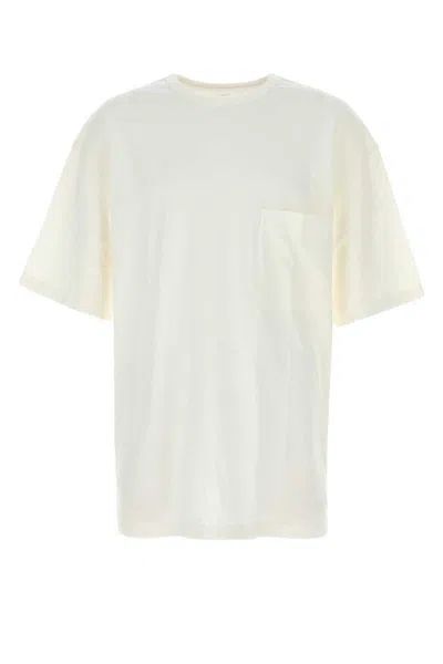 Lemaire Oversized Cotton T-shirt Chest Pocket In White