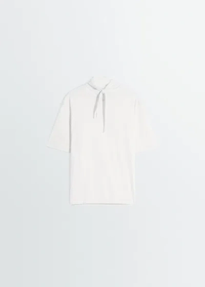 Lemaire T Shirt With Foulard In White
