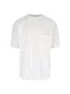 Lemaire Patch-pocket Jersey T-shirt In White