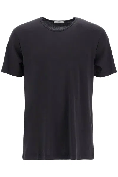 Lemaire T-shirt With Wide Round Neck In Black