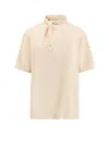 Lemaire Short Sleeve Foulard T-shirt In Yellow
