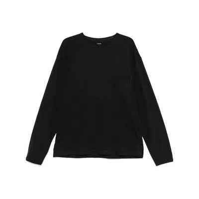 Lemaire Jersey-texture T-shirt In Black