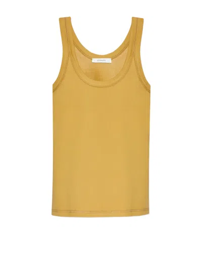 Lemaire Sleeveless Tank Top In Yellow