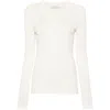 Lemaire Rib Long Sleeve Longsleeve In White