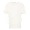 Lemaire Cotton T-shirt With Loose Fit And Round Neck In Yellow