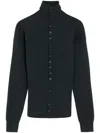 Lemaire Tailored Buttoned Cardigan With Minimalist Design In Blue