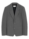 Lemaire Tailored Buttoned Jacket In Gray