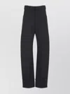 Lemaire Tailored Pants With Belt Loops And Pockets In Black