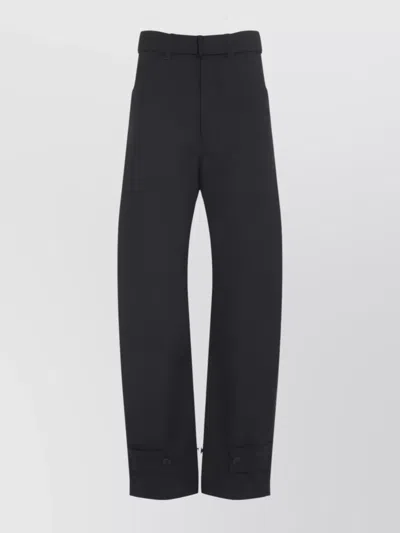 LEMAIRE TAILORED PANTS WITH BELT LOOPS AND POCKETS
