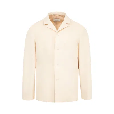 Pre-owned Lemaire Tailored Shirt Jacket 'light Powder' | White | Men's Size 48
