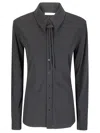 Lemaire Tailored Silhouette Soft Viscose Shirt In Gray