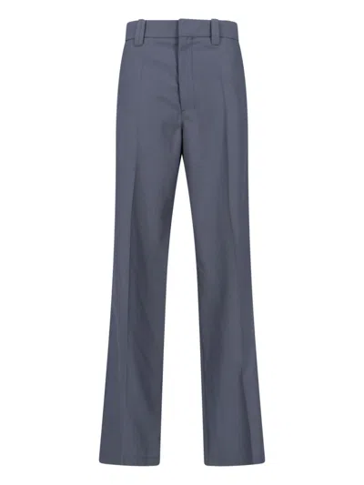 Lemaire Tailored Straight-leg Trousers In Grey