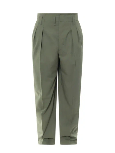 Lemaire Tailored Trouser With Pinces In Green
