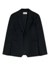 Lemaire Tailored Wool Blazer In Black